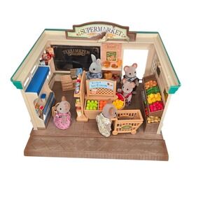 Calico Critters Sylvanian families Supermarket Grocery Store With Accessories